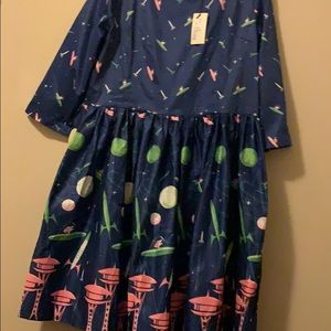 Lindy Bop Space Dogs Dress